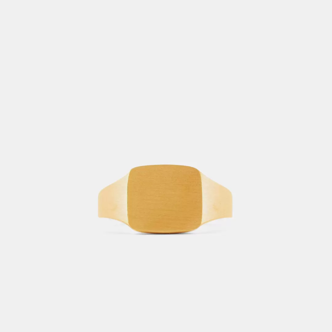 Serge DeNimes Gold Rings<Brushed Cushion Ring