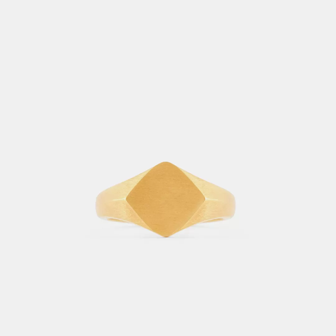 Serge DeNimes Gold Rings<Brushed Rhombus Ring