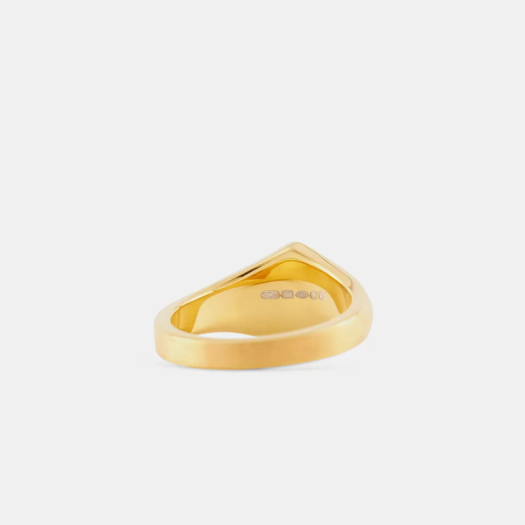 Serge DeNimes Gold Rings<Brushed Rhombus Ring