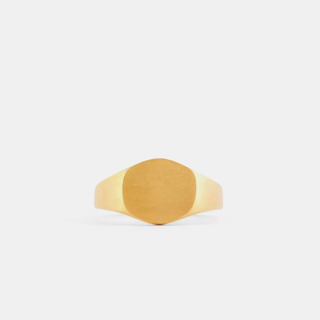 Serge DeNimes Gold Rings<Brushed Round Ring