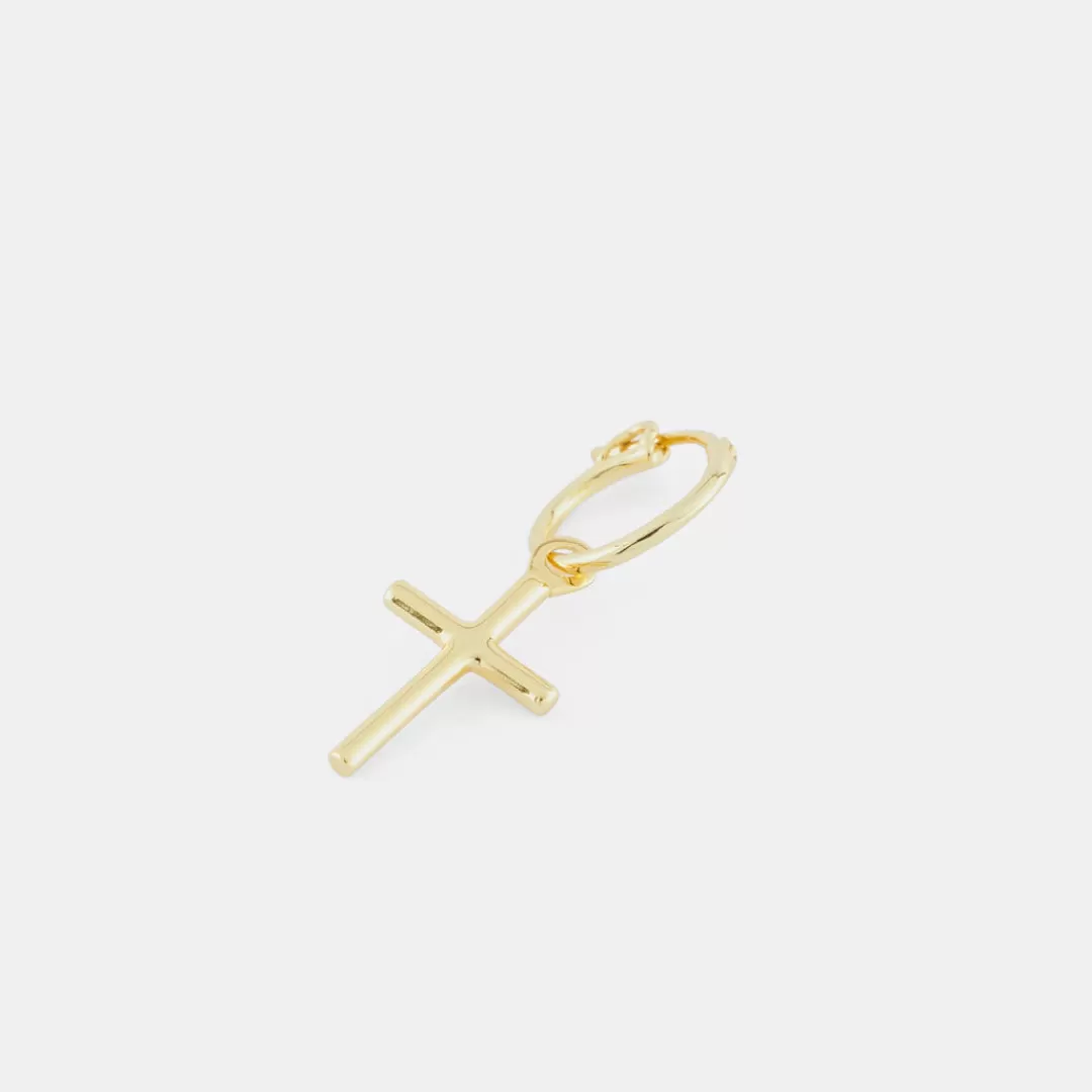 Serge DeNimes Gold Earrings<Cross Earring