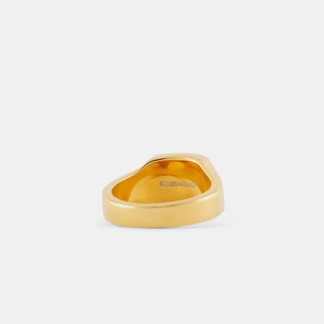 Serge DeNimes Gold Rings<Cushion Mother of Pearl Ring