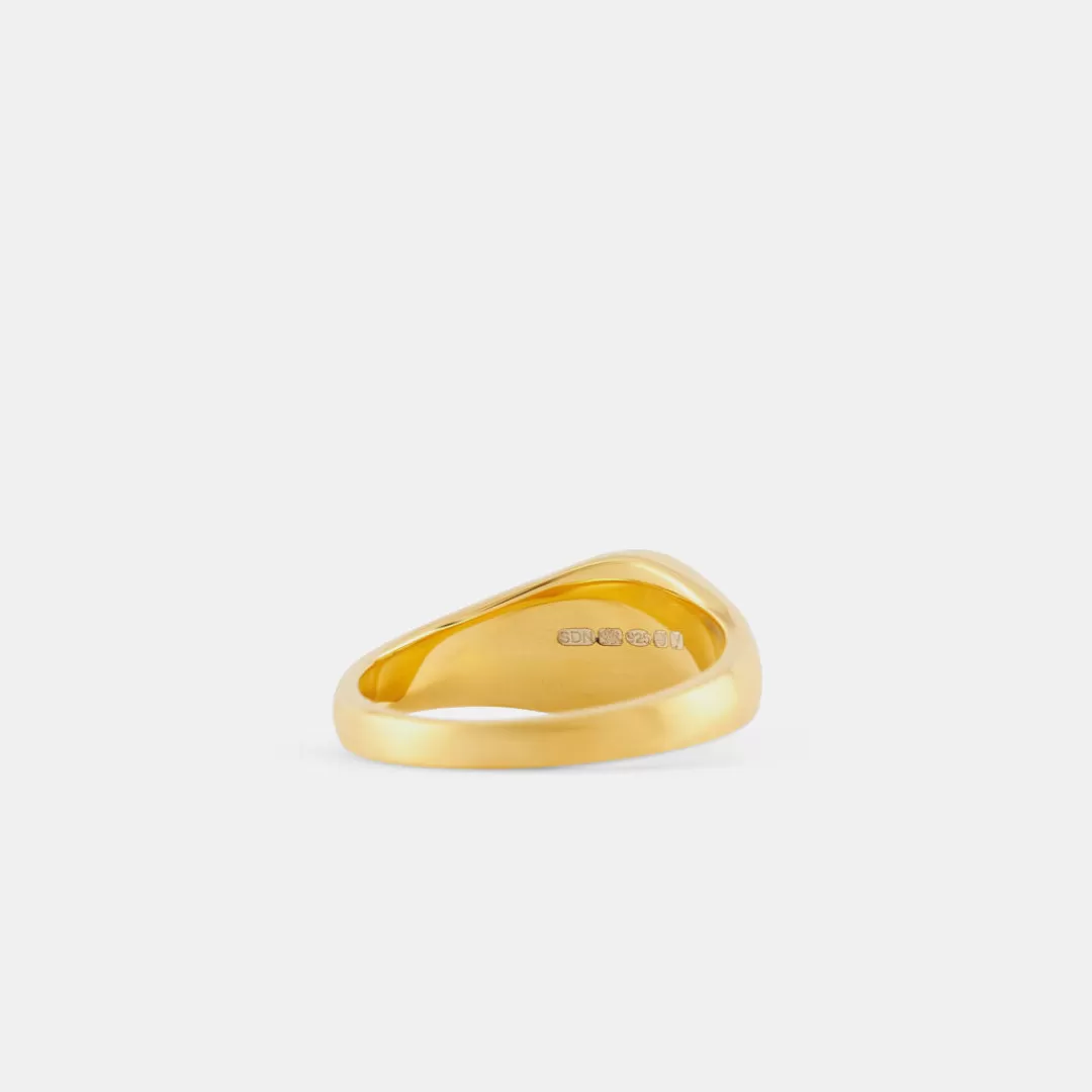 Serge DeNimes Gold Rings<Gold Diamond Signet Ring