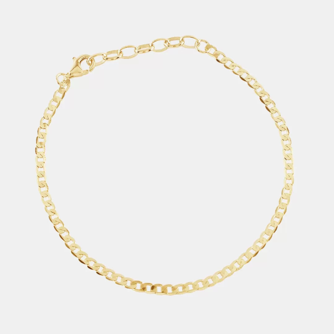 Serge DeNimes Gold Bracelets<Flat Cuban Chain Bracelet