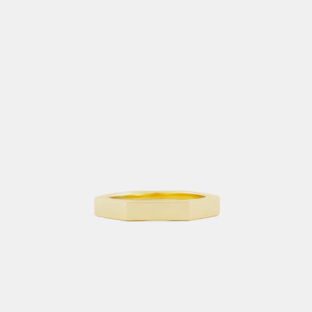 Serge DeNimes Stacking Rings | Gold Rings<Gold Hex Ring