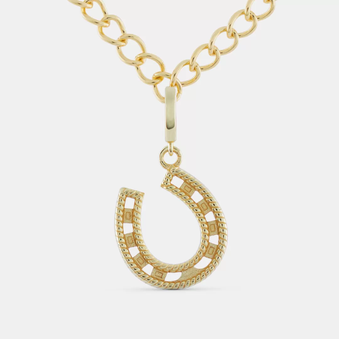 Serge DeNimes Gold Pendants<Horseshoe Pendant