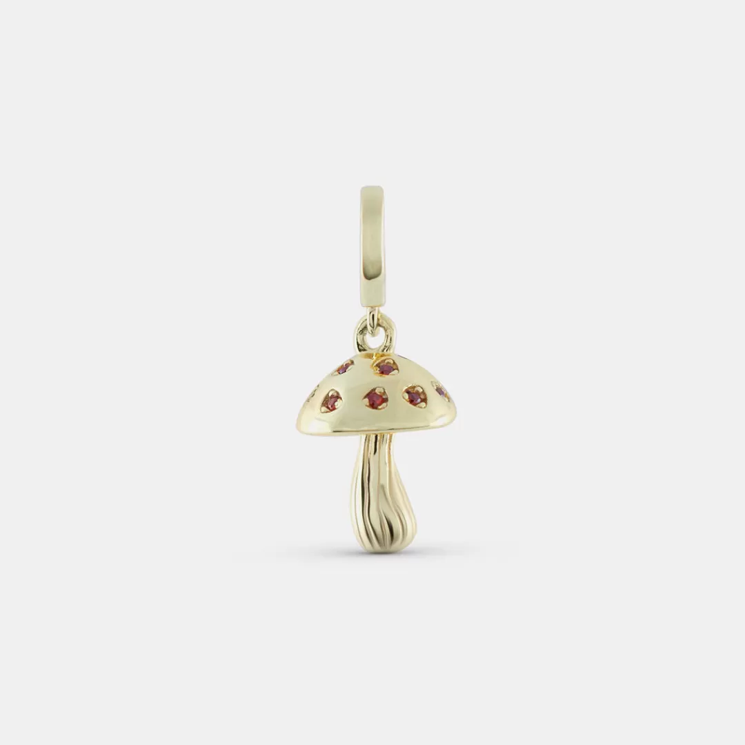 Serge DeNimes Stone Pendants | Gold Pendants<Mushroom Pendant