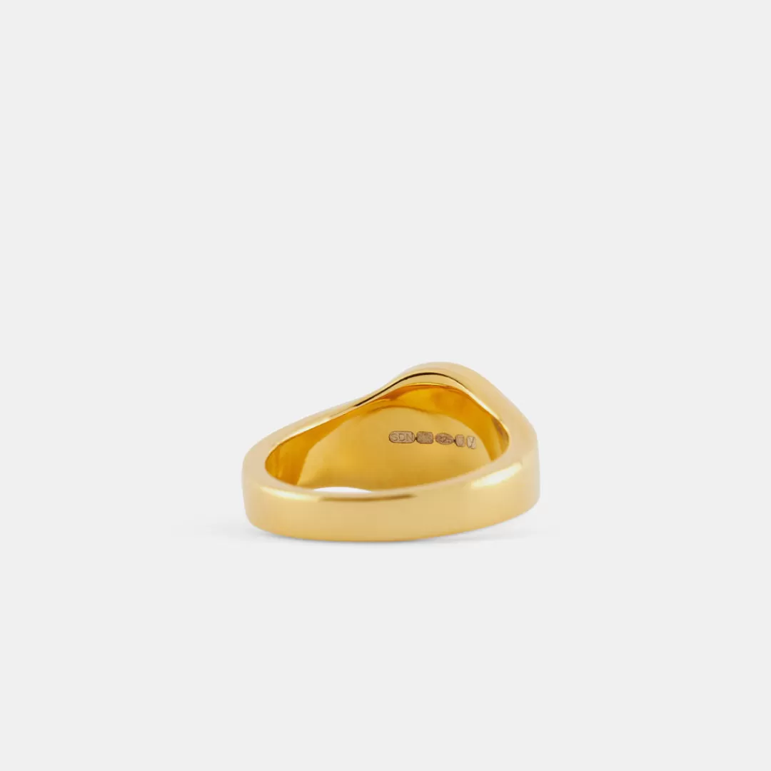 Serge DeNimes Gold Rings<Round Mother of Pearl Ring