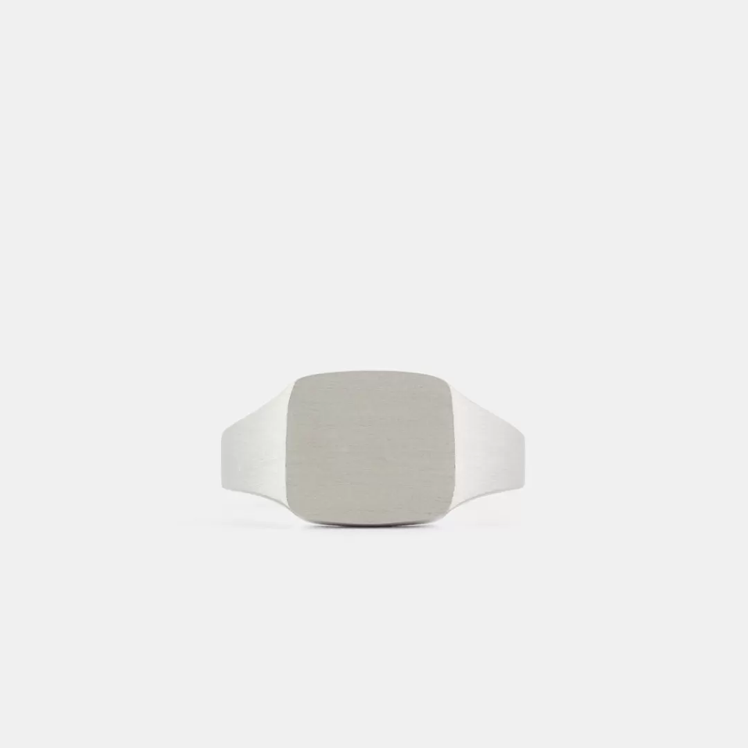 Serge DeNimes Silver Rings<Brushed Cushion Ring