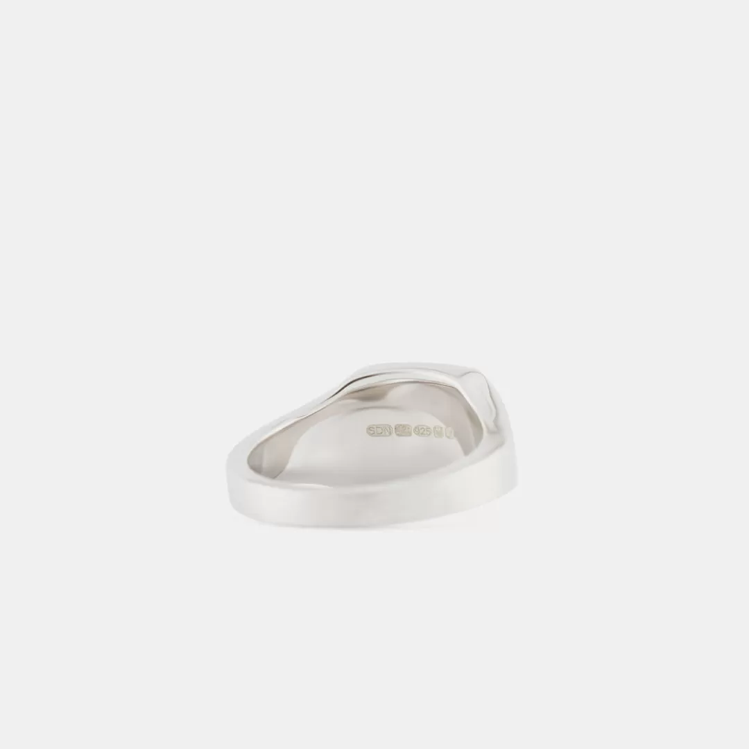 Serge DeNimes Silver Rings<Brushed Cushion Ring