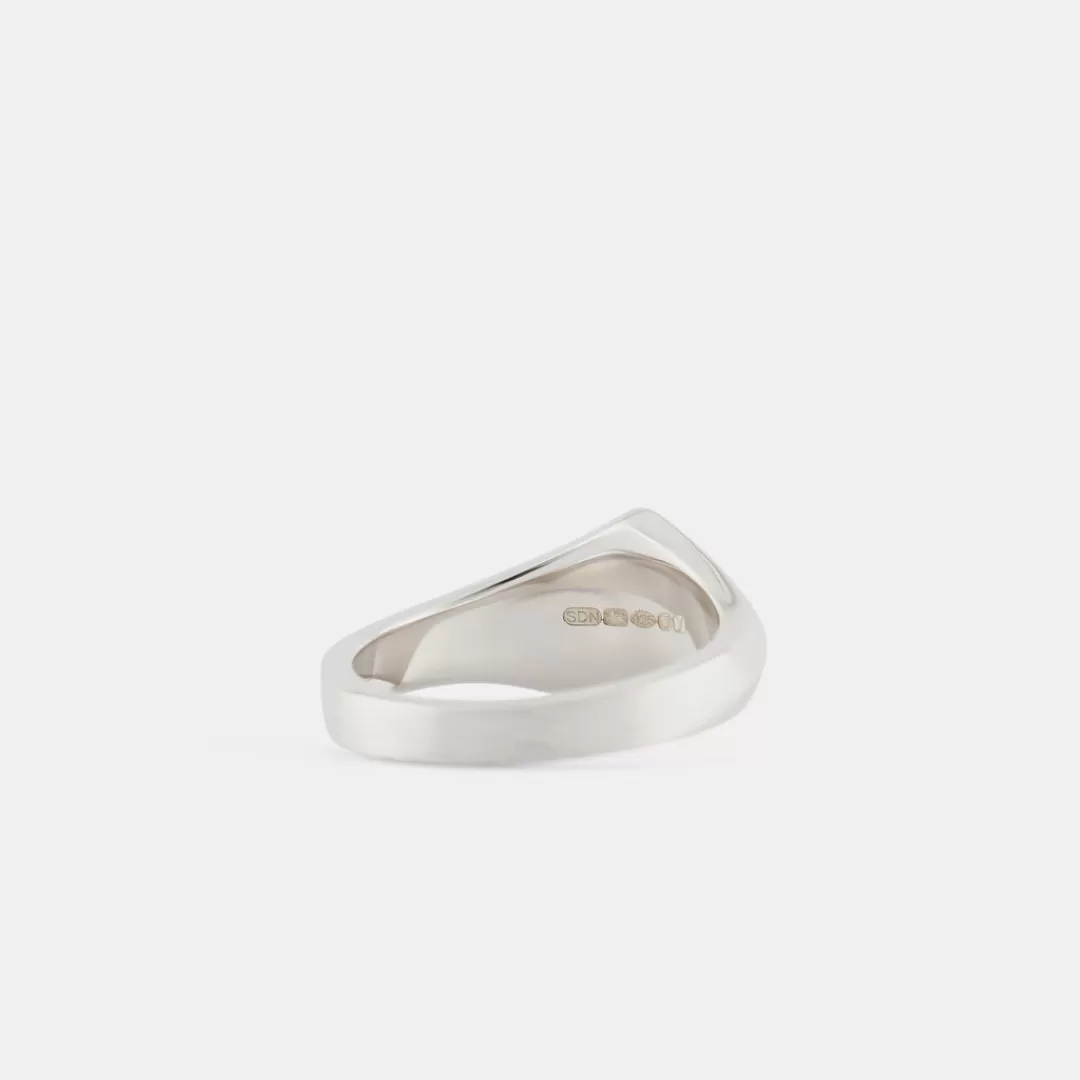 Serge DeNimes Silver Rings<Brushed Rhombus Ring