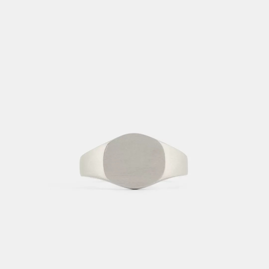 Serge DeNimes Silver Rings<Brushed Round Ring