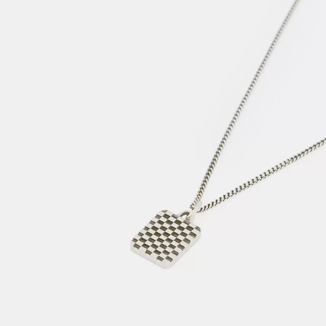 Serge DeNimes Silver Necklaces<Checkered Necklace