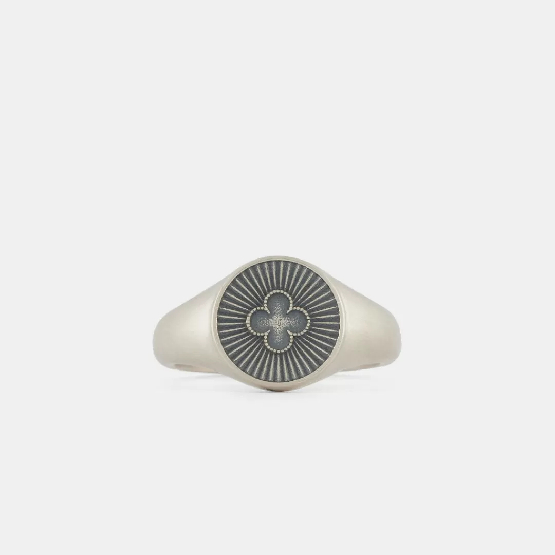 Serge DeNimes Silver Rings<Clover Ring