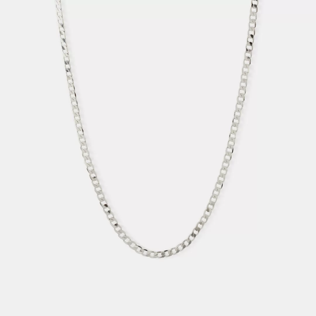 Serge DeNimes Neck Chains | Silver Necklaces<Flat Cuban Chain