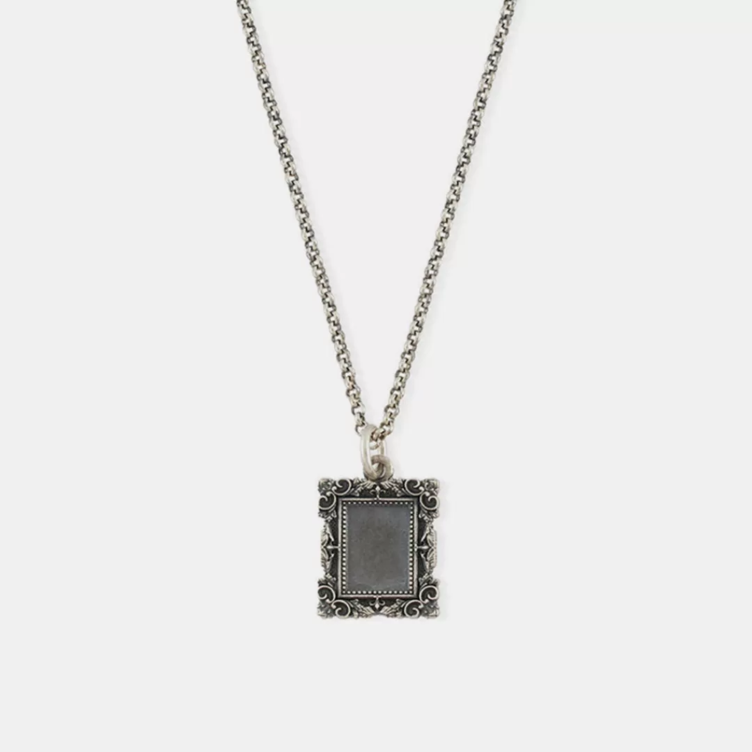 Serge DeNimes Silver Necklaces<Frame Necklace