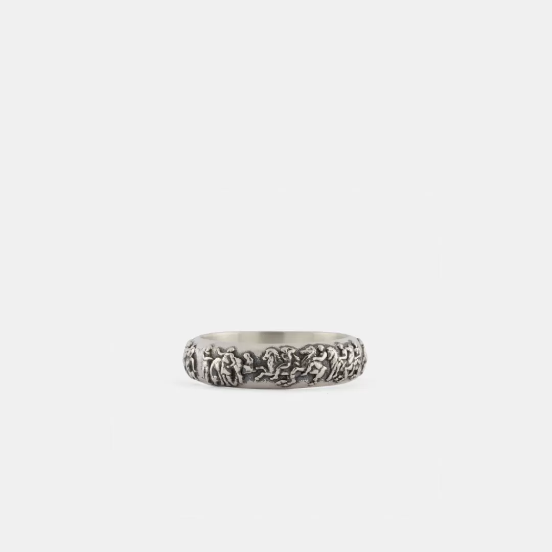 Serge DeNimes Silver Rings<Frieze Ring