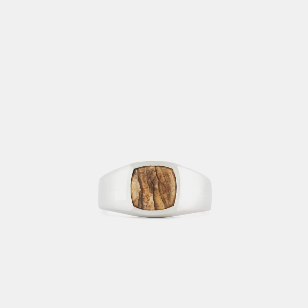 Serge DeNimes Silver Rings<Jasper Ring