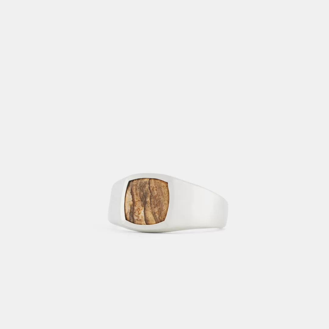 Serge DeNimes Silver Rings<Jasper Ring