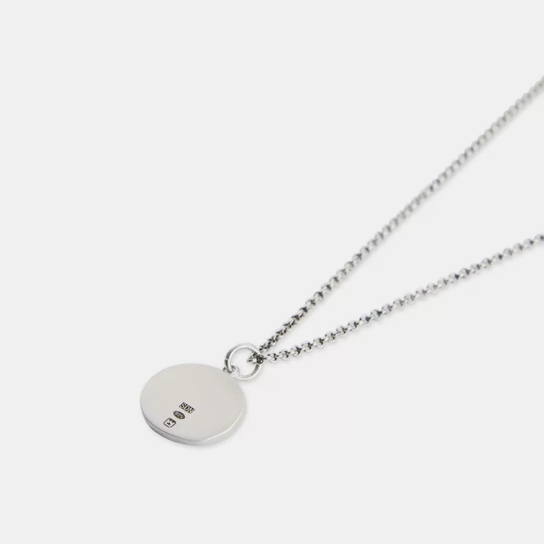 Serge DeNimes Silver Necklaces<Minimal Hallmark Necklace