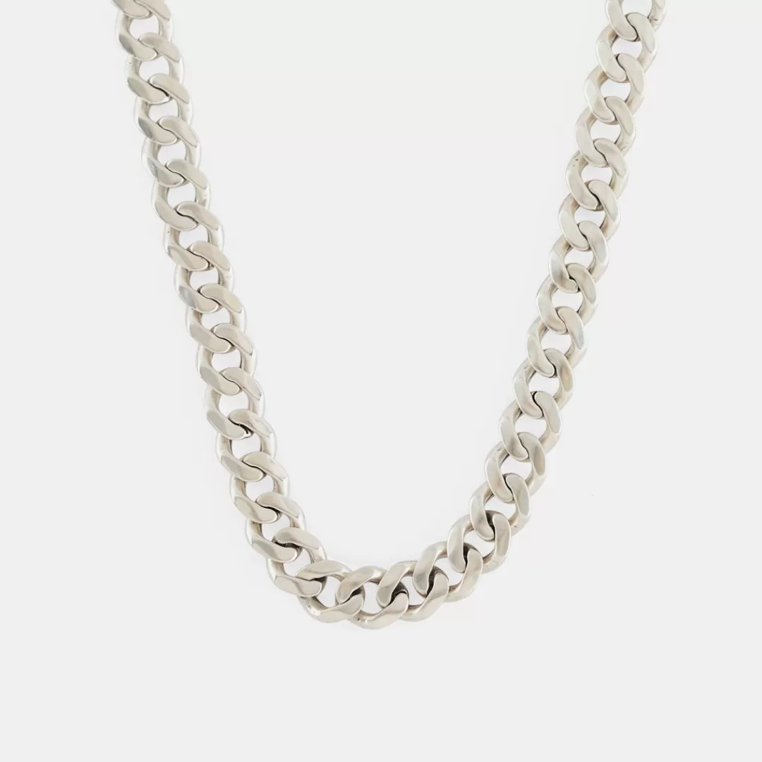 Serge DeNimes Silver Necklaces<8mm Curb Chain