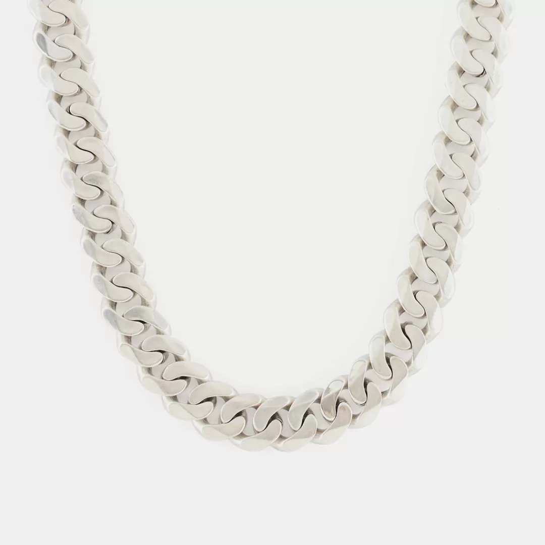 Serge DeNimes Silver Necklaces<12mm Curb Chain