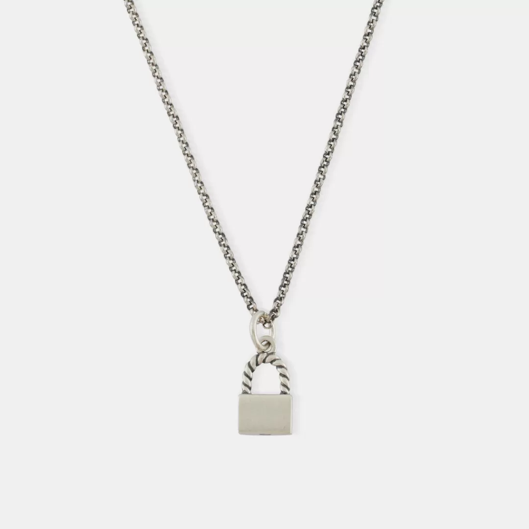 Serge DeNimes Silver Necklaces<Padlock Necklace