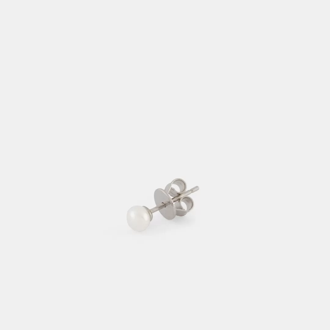 Serge DeNimes Silver Earrings | Studs<Pearl Stud Earring