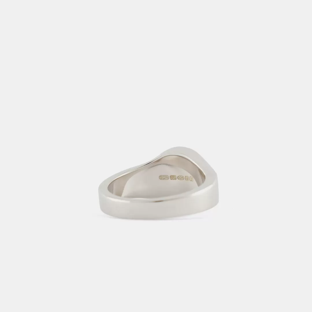 Serge DeNimes Silver Rings<Round Mother Of Pearl Ring