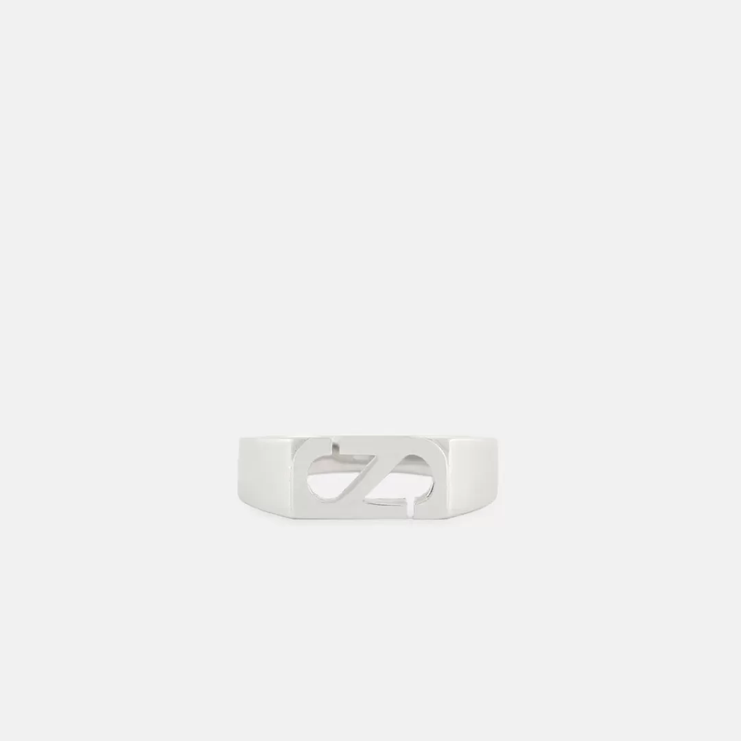 Serge DeNimes Silver Rings<Trademark Rectangle Ring