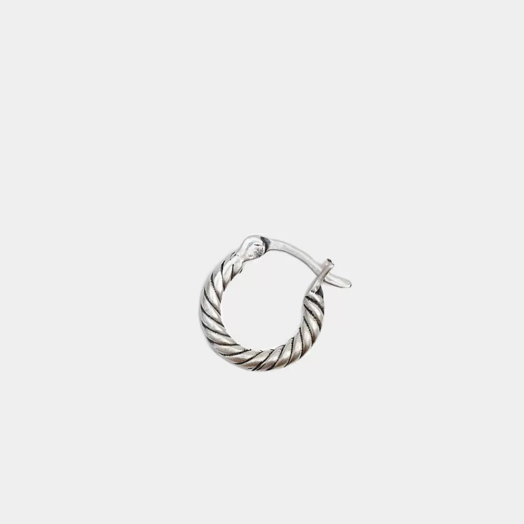 Serge DeNimes Silver Earrings | Hoops<Twist Hoop Earring