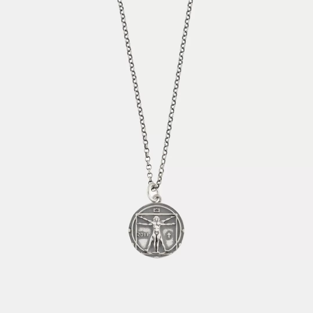 Serge DeNimes Silver Necklaces<Vitruvian Man Necklace