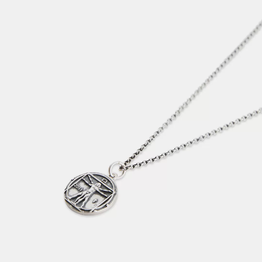 Serge DeNimes Silver Necklaces<Vitruvian Man Necklace