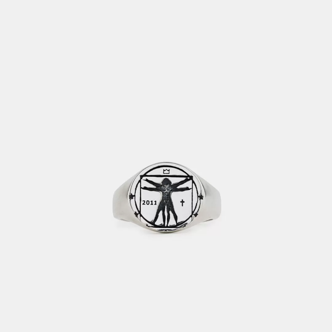 Serge DeNimes Signet Rings | Silver Rings<Vitruvian Ring