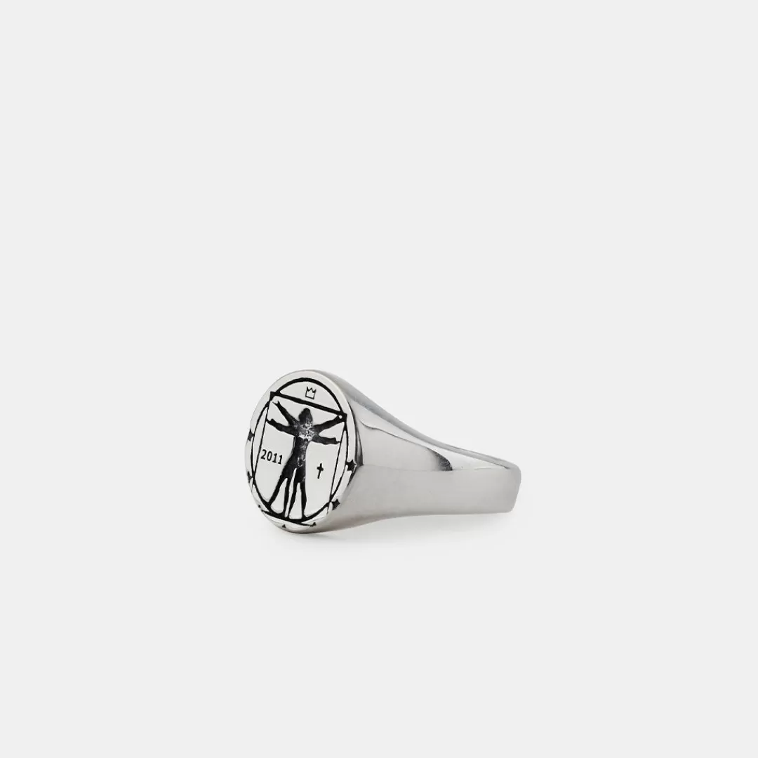 Serge DeNimes Signet Rings | Silver Rings<Vitruvian Ring