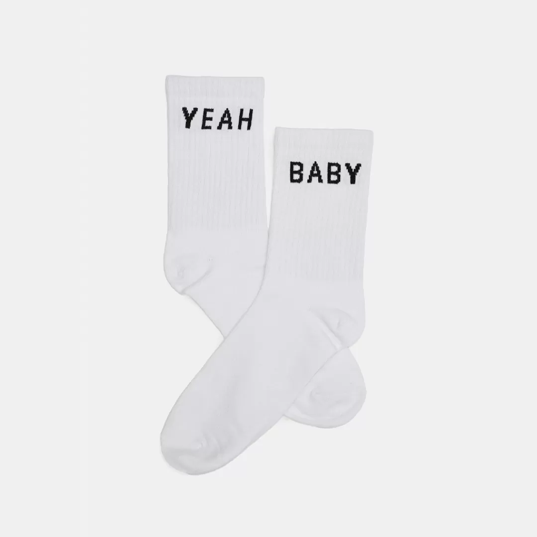 Serge DeNimes ACCESSORIES<White Yeah Baby Socks