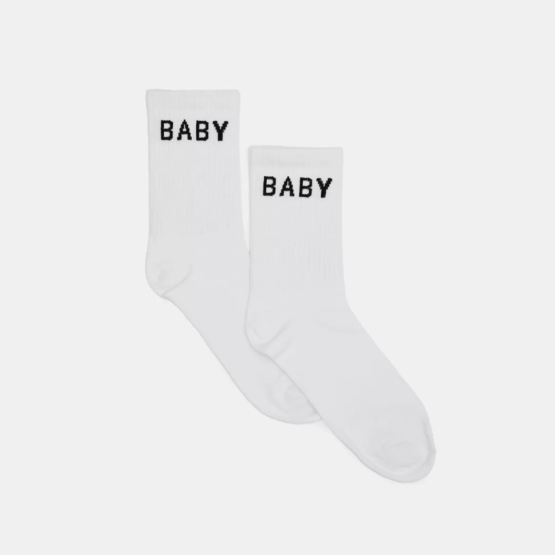 Serge DeNimes ACCESSORIES<White Yeah Baby Socks